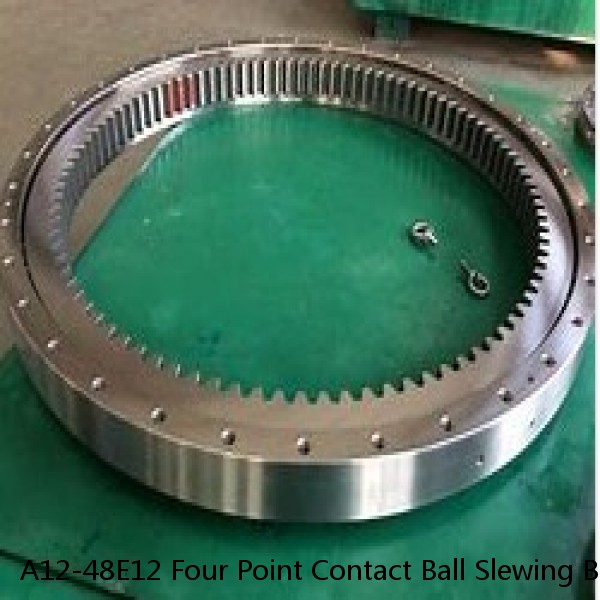 A12-48E12 Four Point Contact Ball Slewing Bearing With External Gear